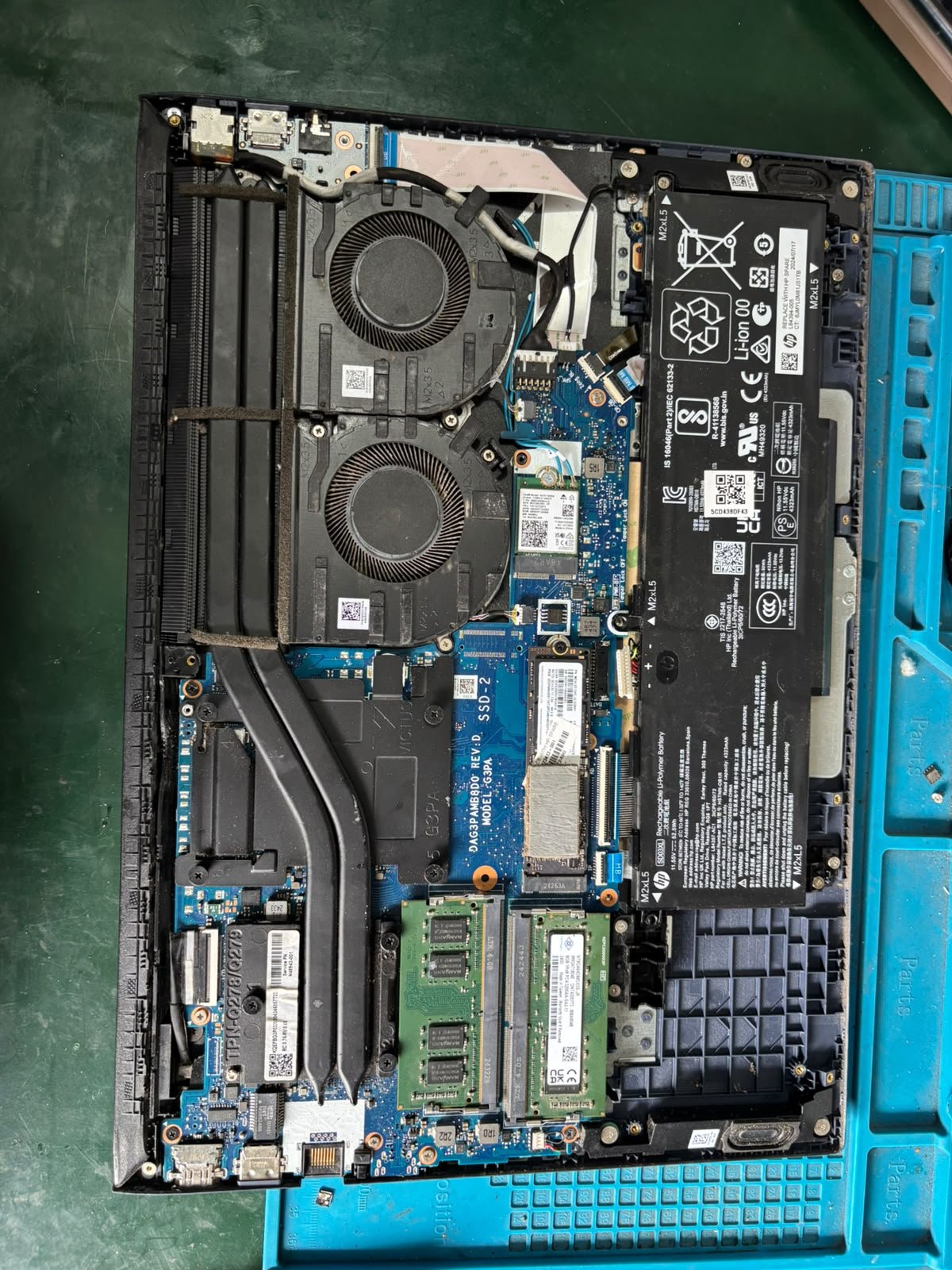 Hp laptop internal repair